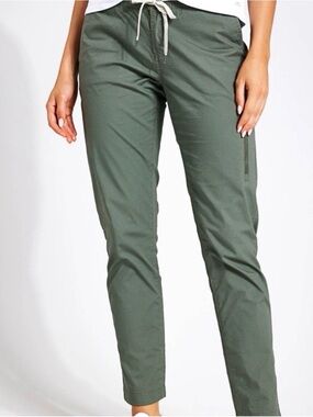 Vuori Ripstop Drawstring Jogger Pants Olive Green XS